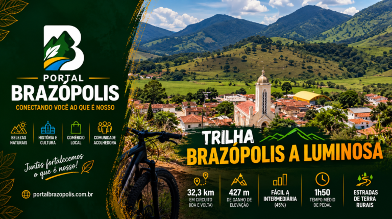 Trilha de bicicleta luminosa