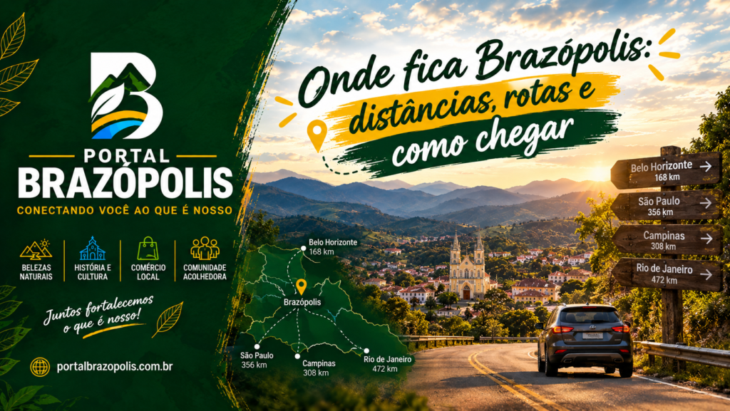 Onde fica Brazopolis distancias rotas e como chegar