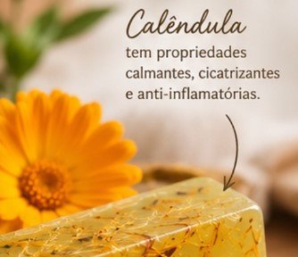 Sabonete Artesanal Camomila e Calêndula 2 Sabonete Artesanal Camomila e Calêndula - foto 2