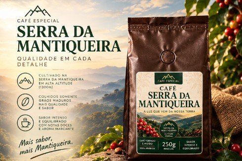 Café Especial Serra da Mantiqueira (Grão e Pó) 3 Café Especial Serra da Mantiqueira (Grão e Pó) - Imagem 3