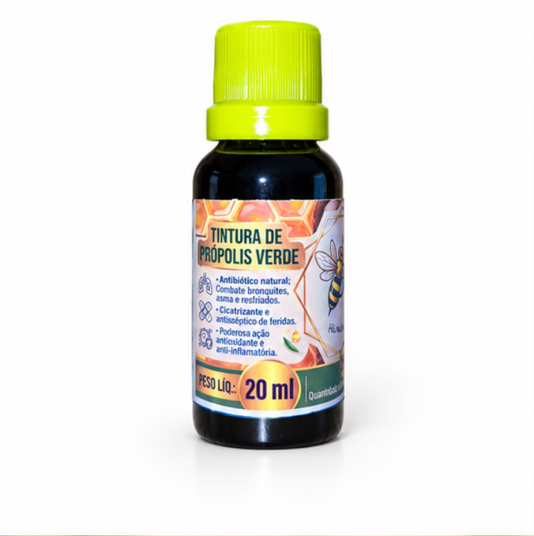 Tintura de Própolis Verde 20ml 3 Tintura de Própolis Verde 20ml - Imagem 3